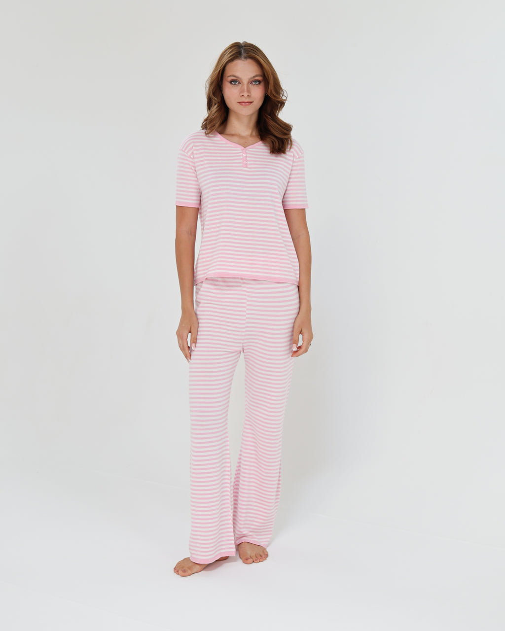 Candy Stripe pijama - Pink