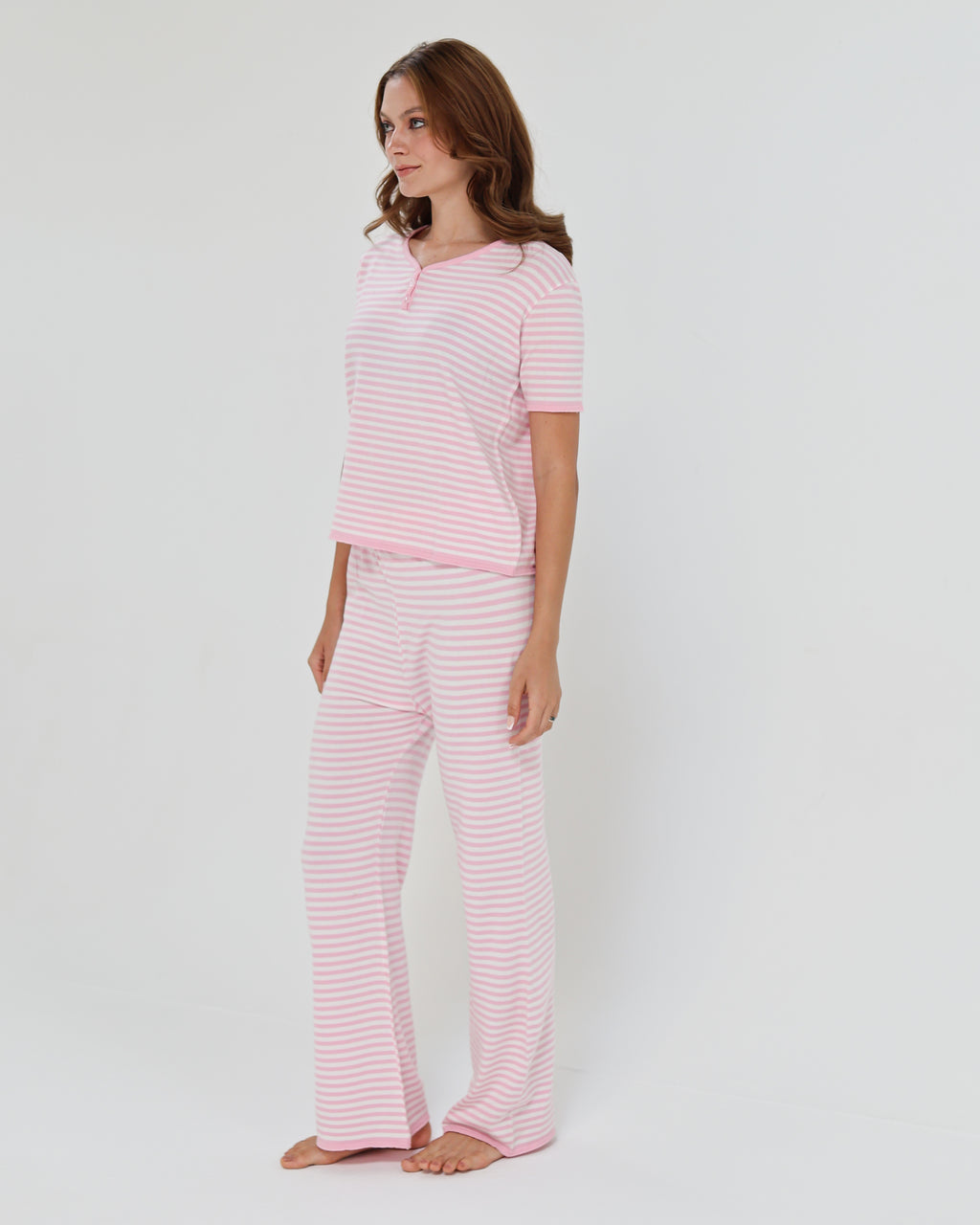 Candy Stripe pijama - Pink