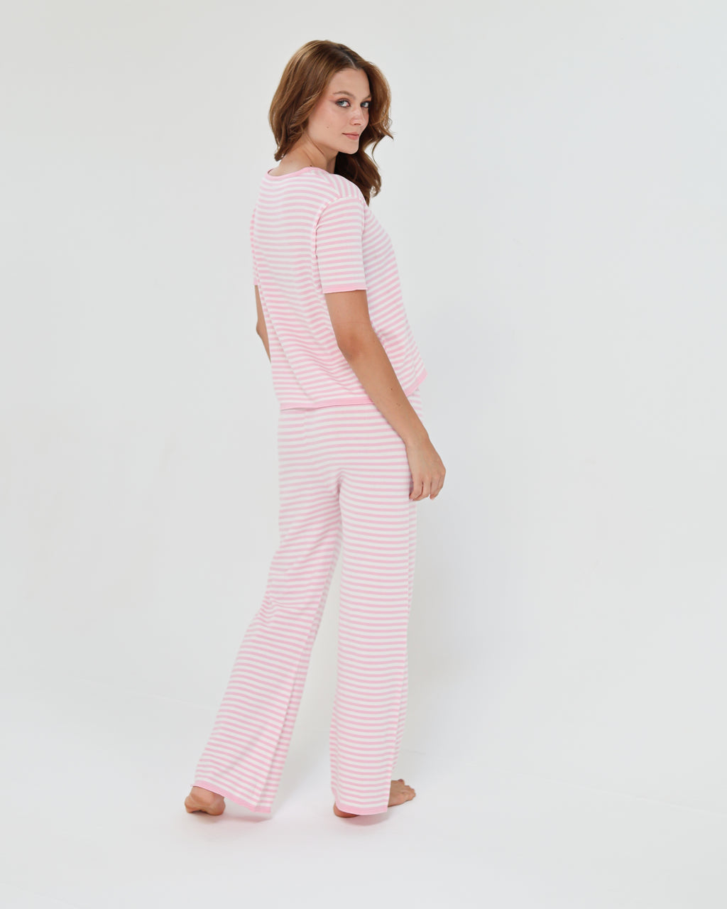 Candy Stripe pijama - Pink