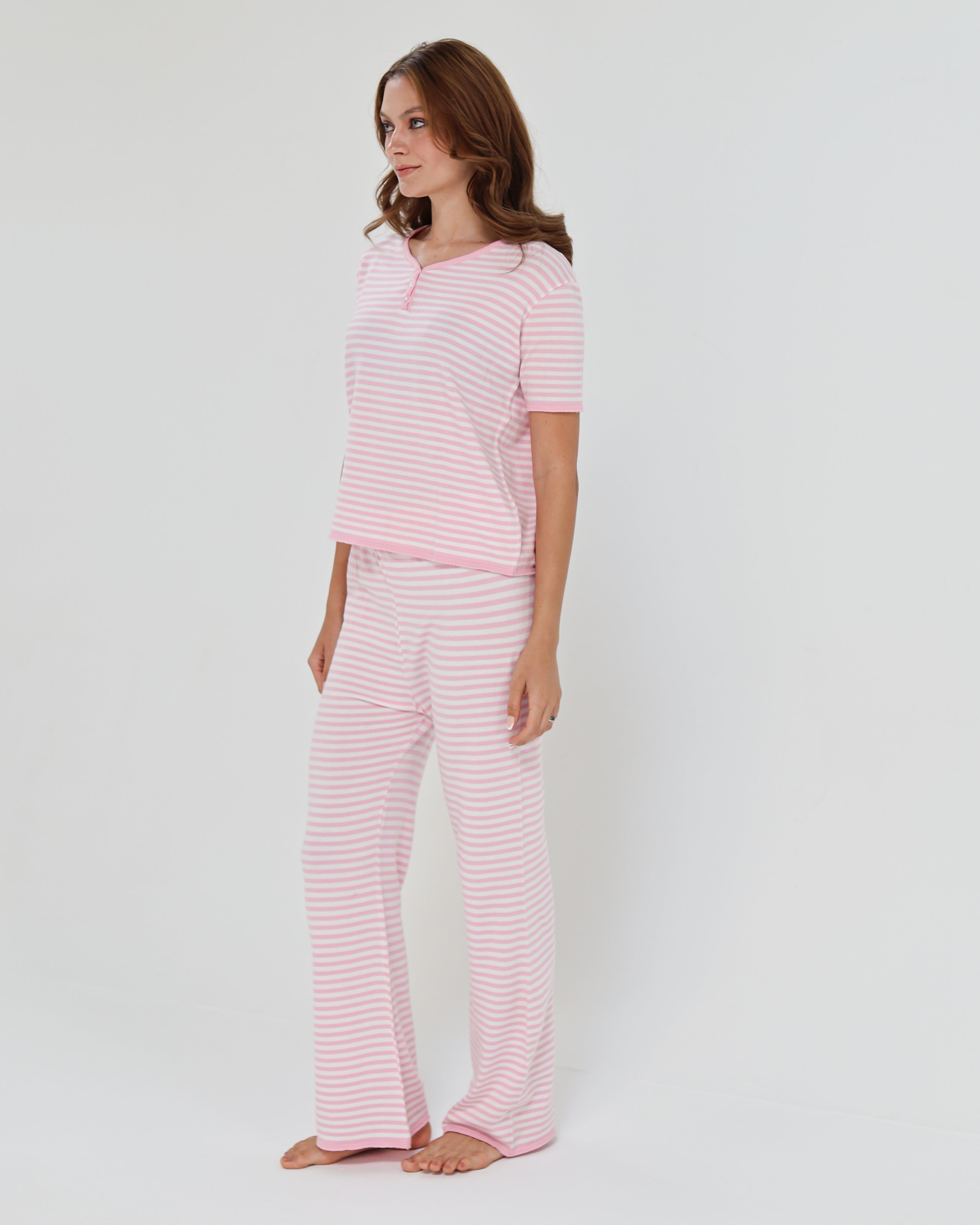 Candy Stripe pijama - Pink