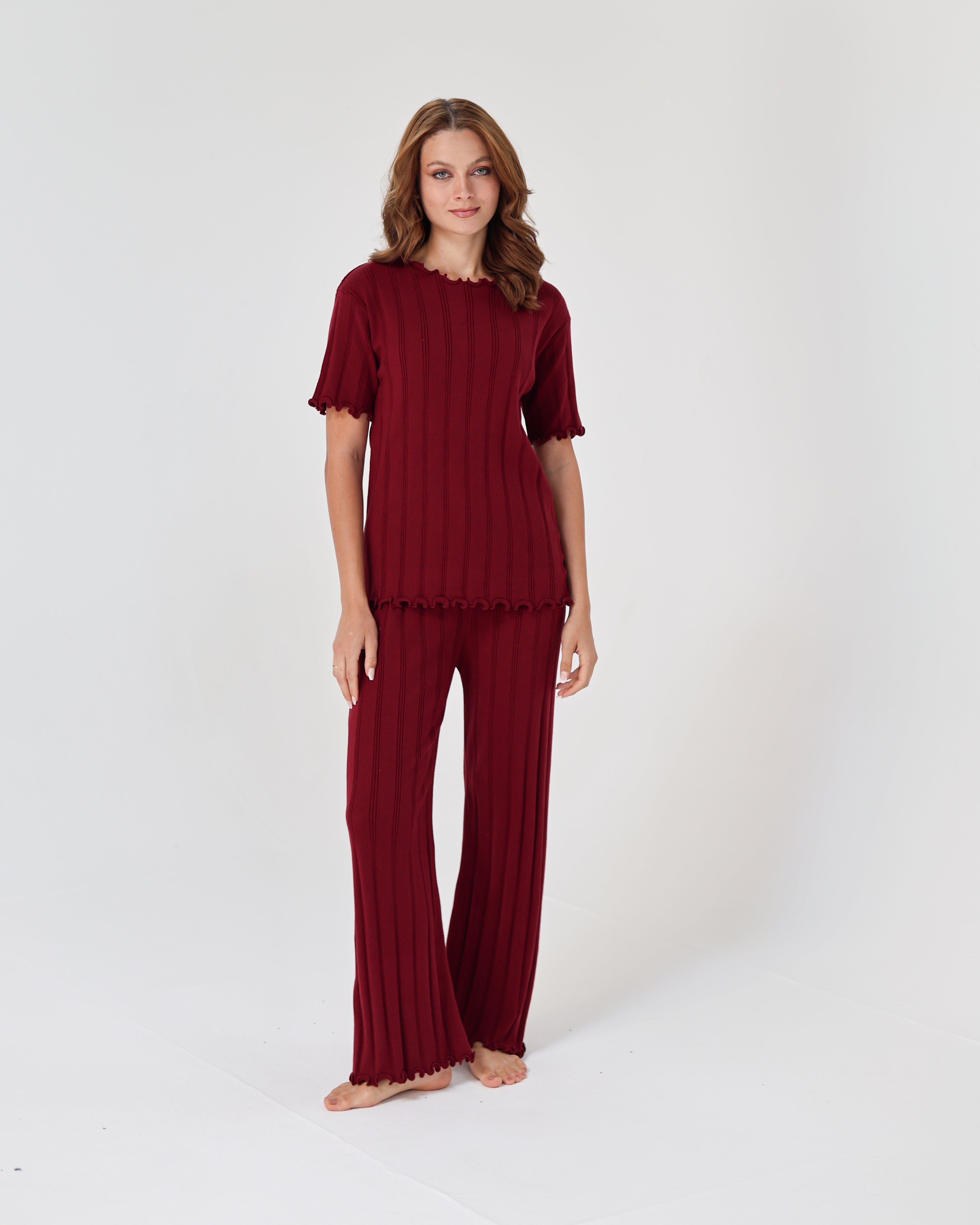 Lazy Girl Pijama - Burgundy