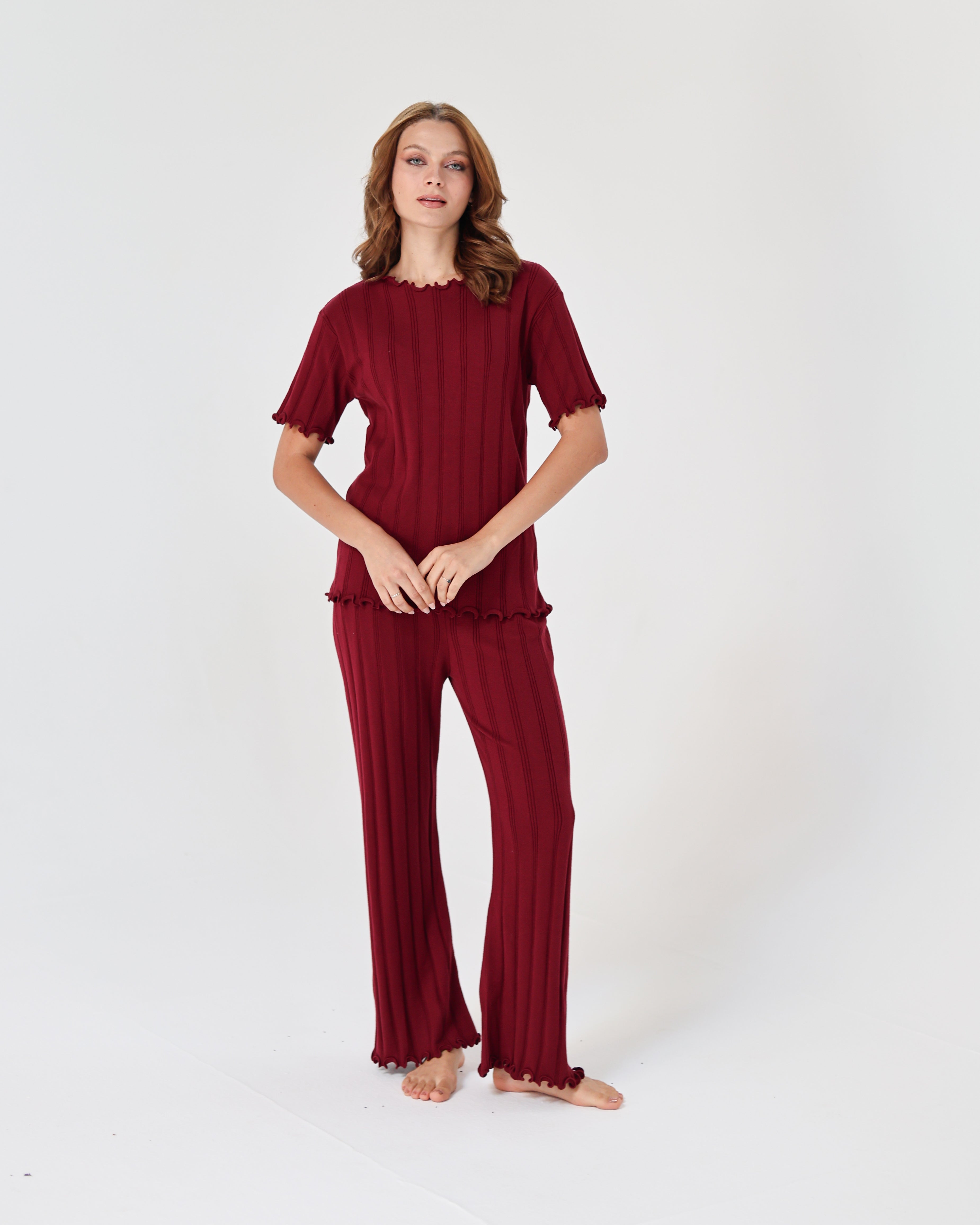 Lazy Girl Pijama - Burgundy