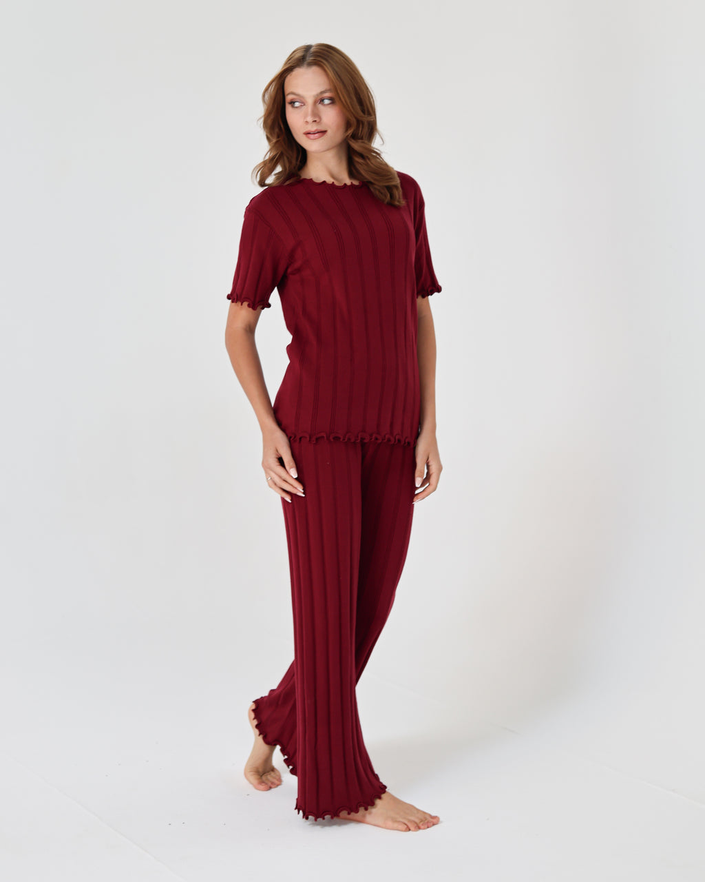 Lazy Girl Pijama - Burgundy