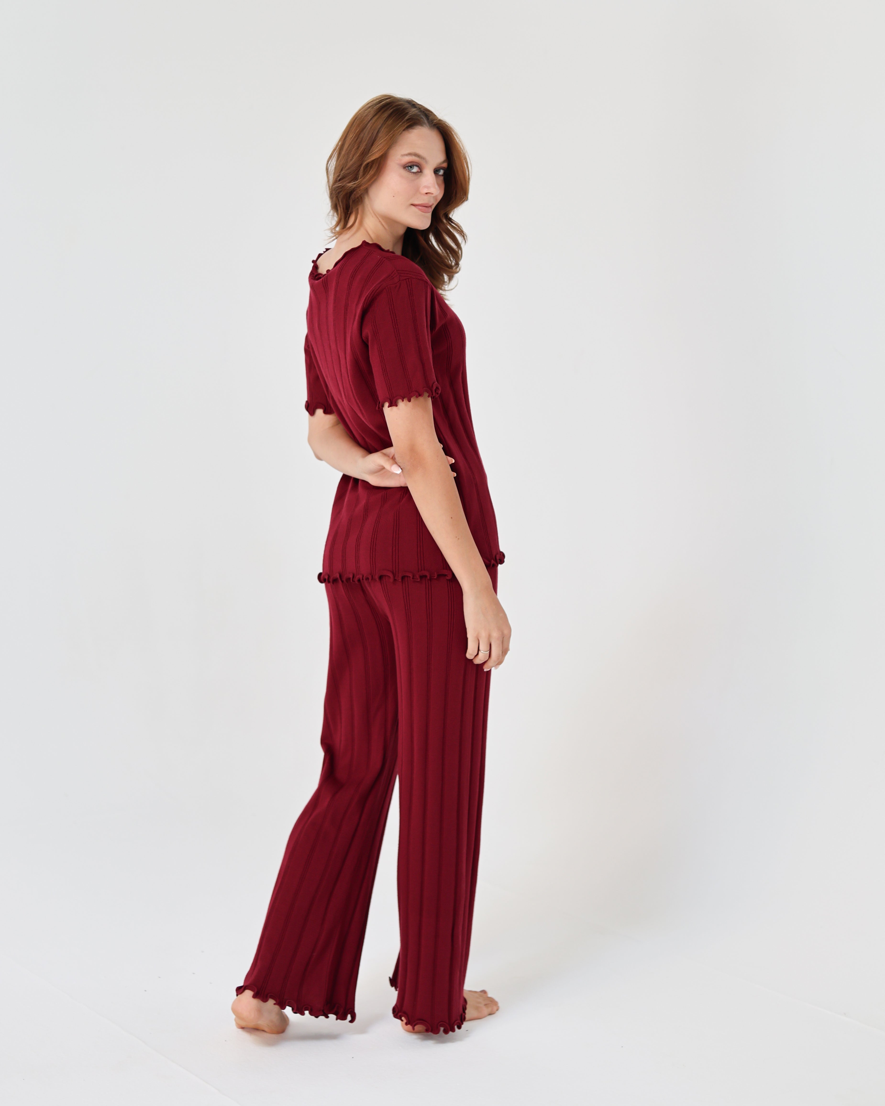 Lazy Girl Pijama - Burgundy