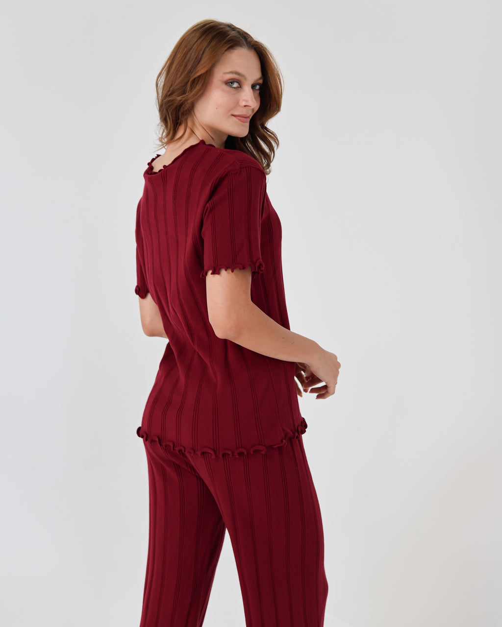 Lazy Girl Pijama - Burgundy