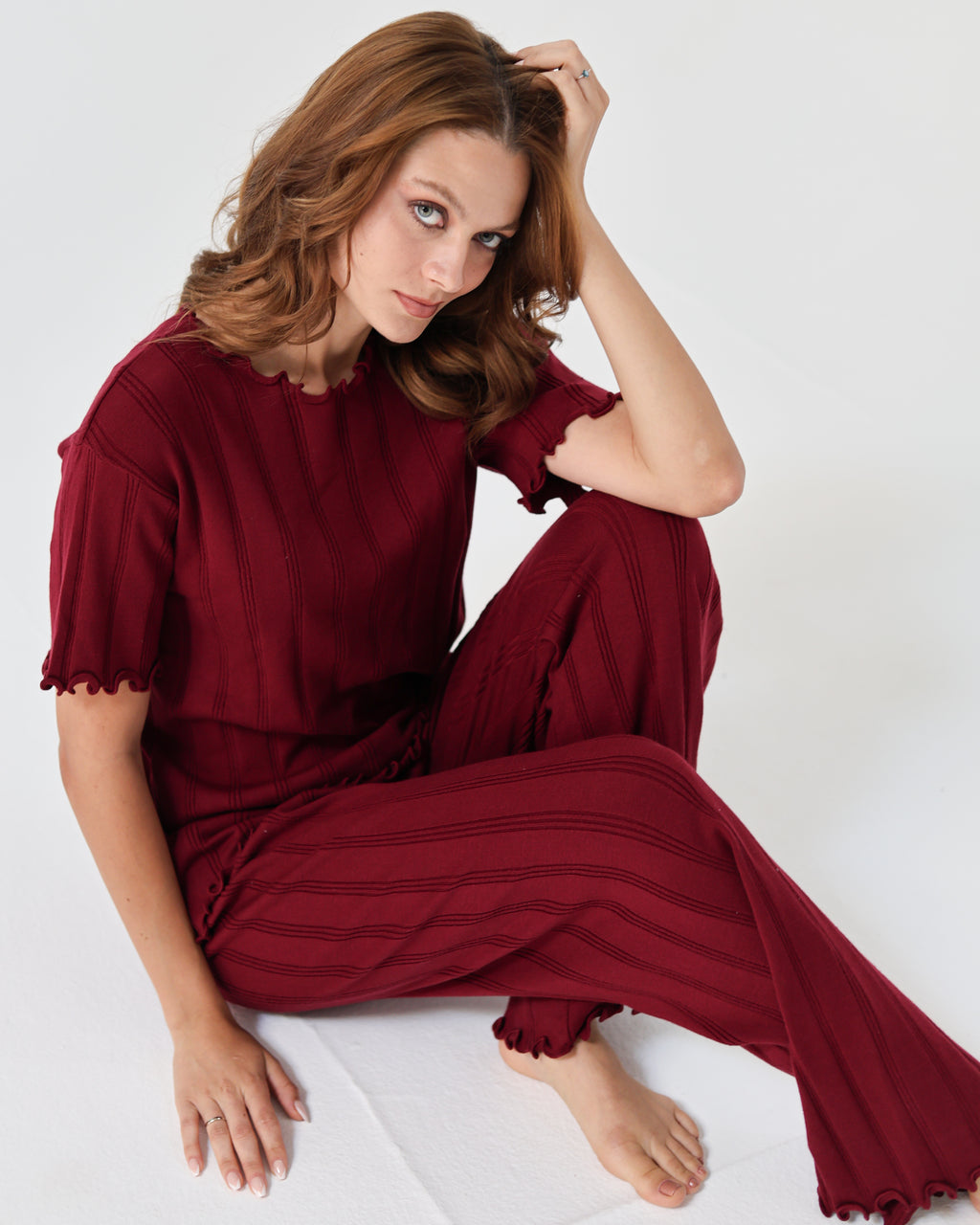 Lazy Girl Pijama - Burgundy