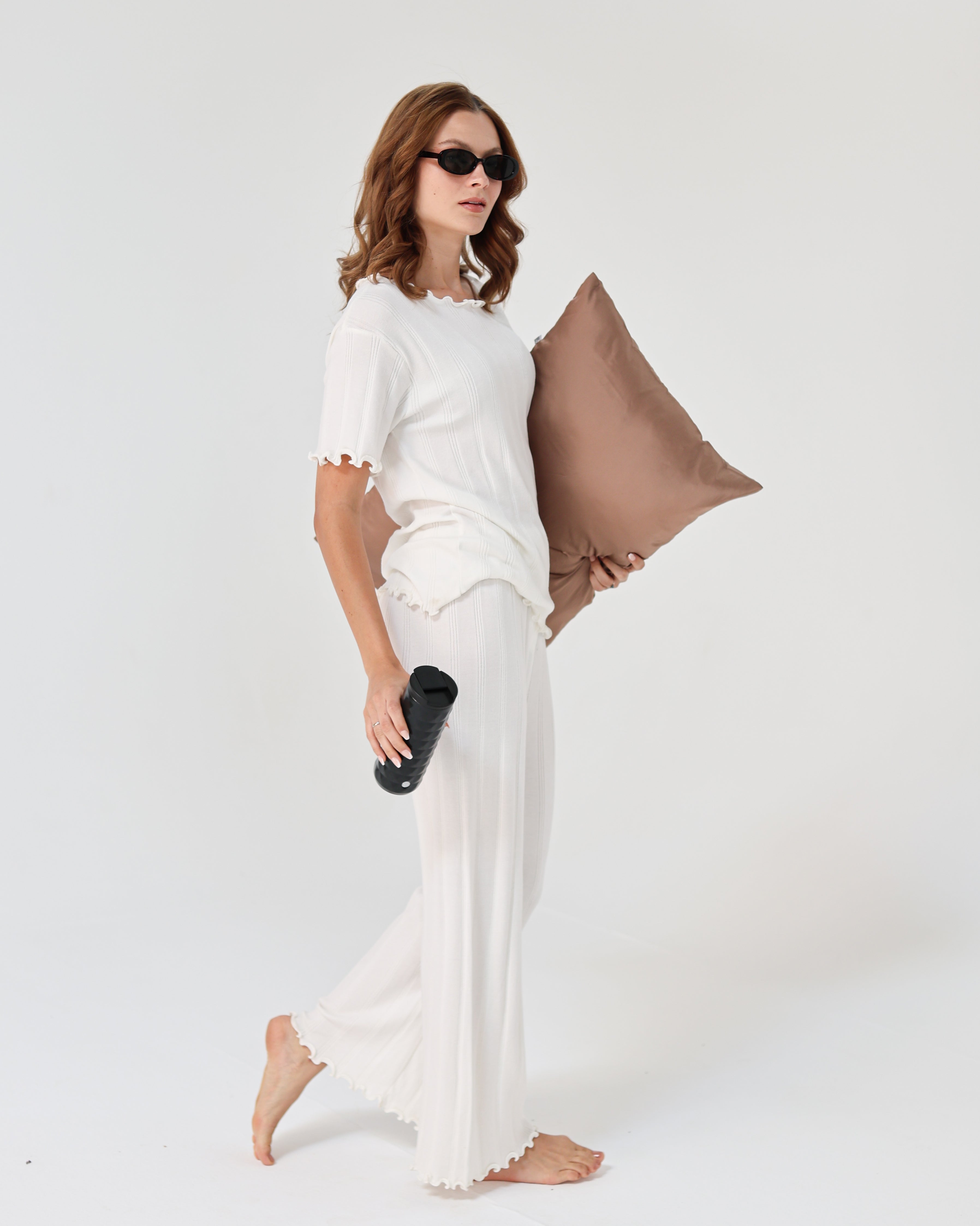 Lazy Girl Pijama - White