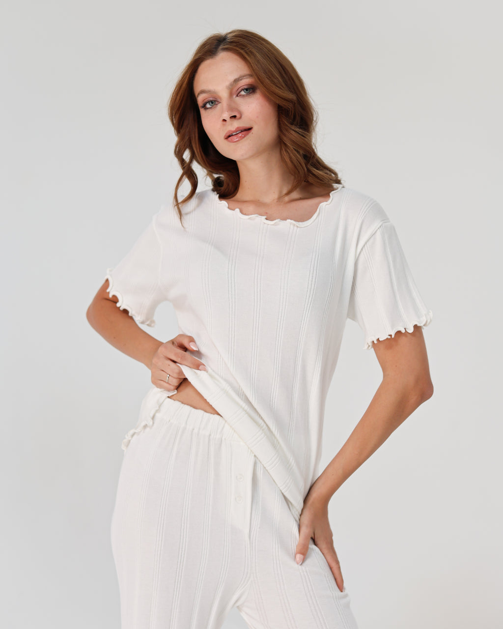 Lazy Girl Pijama - White