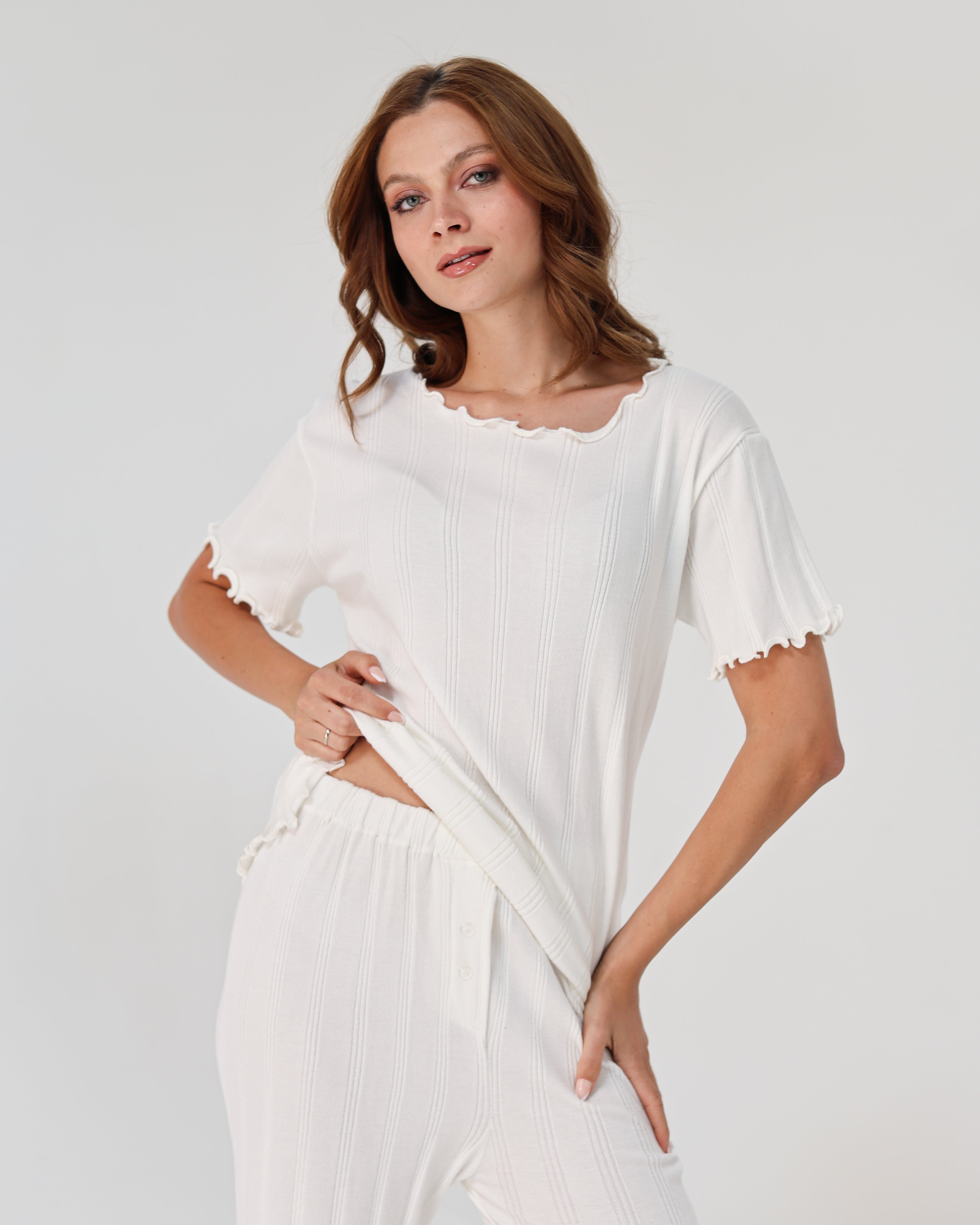 Lazy Girl Pijama - White