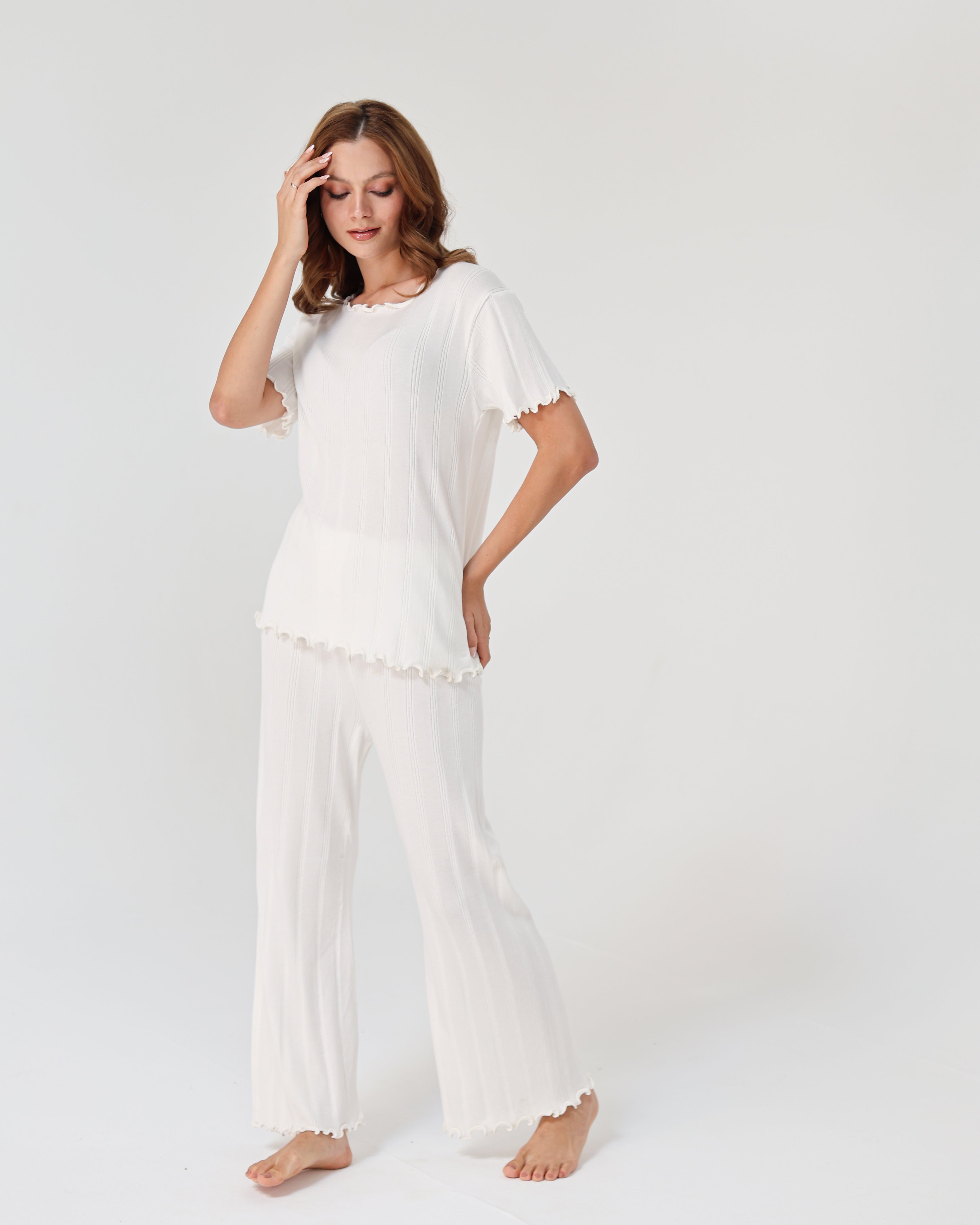 Lazy Girl Pijama - White