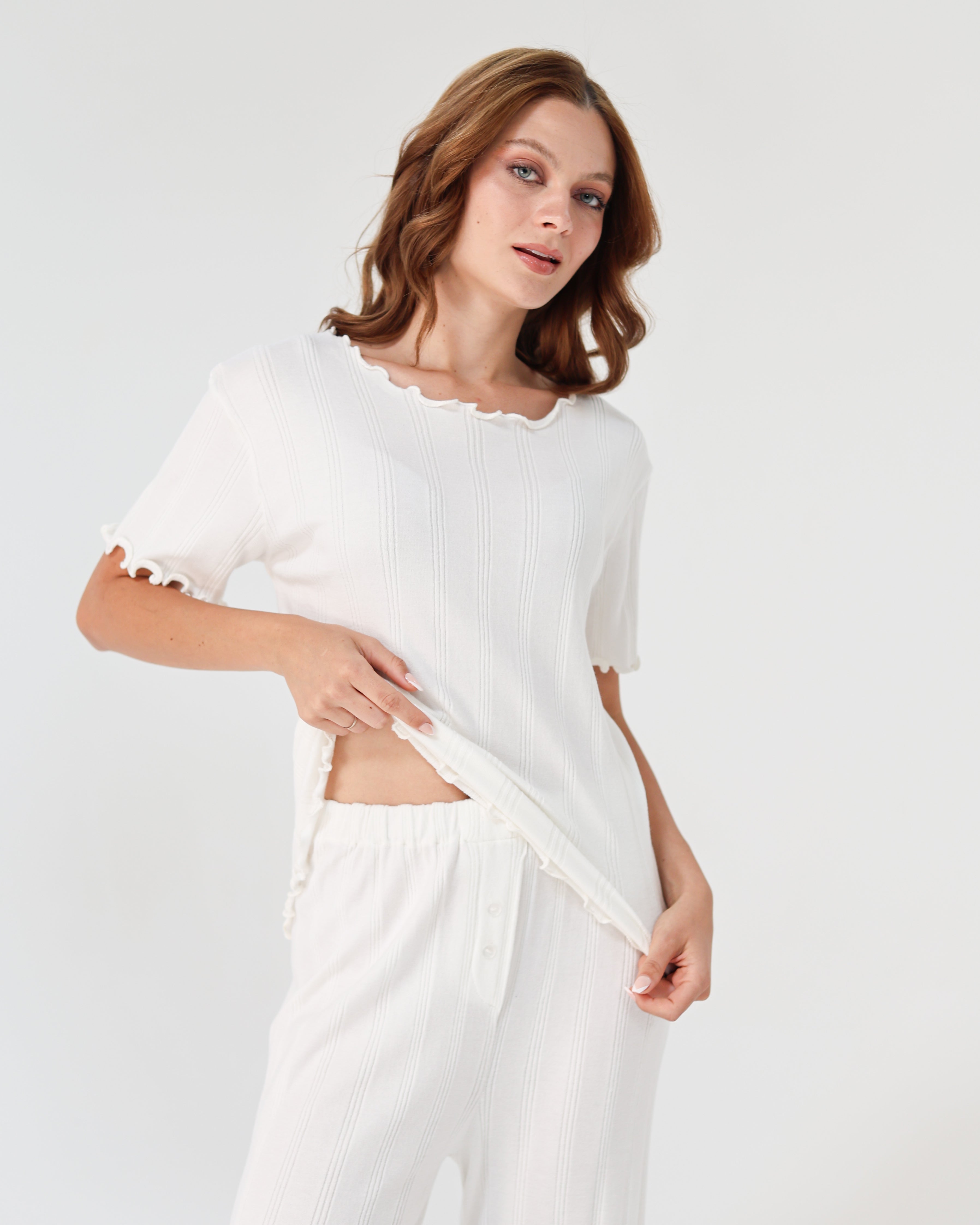 Lazy Girl Pijama - White